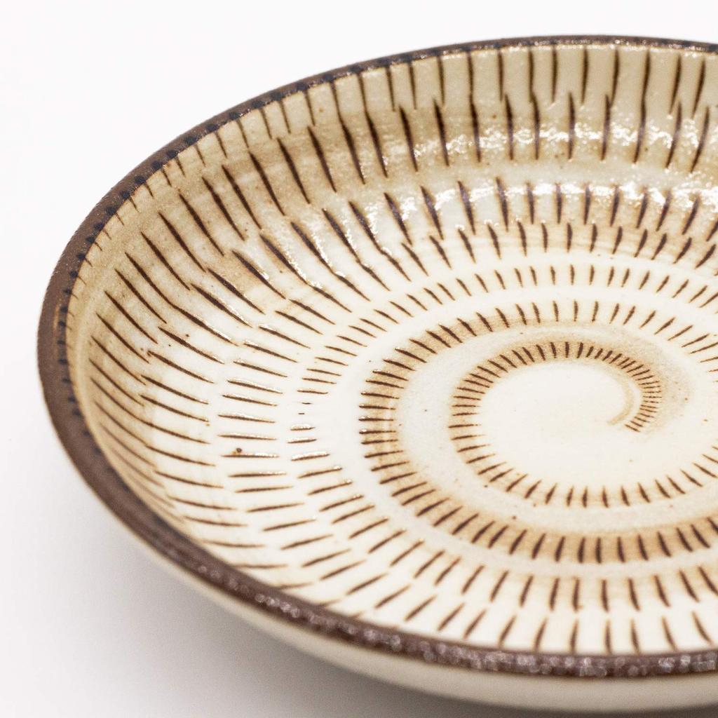 Mino Ware Small Plates, Diameter Approx. 13cm, Set of 5, Mino Folk Art, Made In Japan 507-17