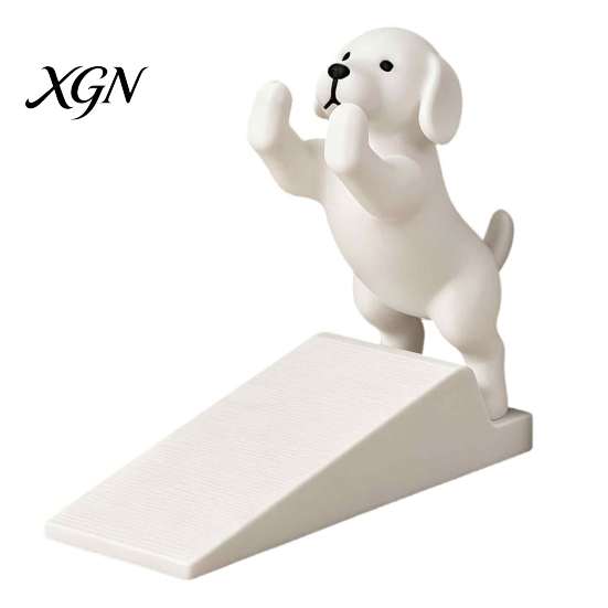 Sturdy Door Security Tool Cute Dog Stopper, 3D Printed Wedge Stopper for Bottom Durable PLA of Door, Non-Slip Holder, Decorative Stop Bedroom Creative