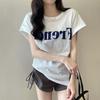 Loose Short-sleeved T-shirt Women's Summer Design Sense Chic Retro Letter Printed Top