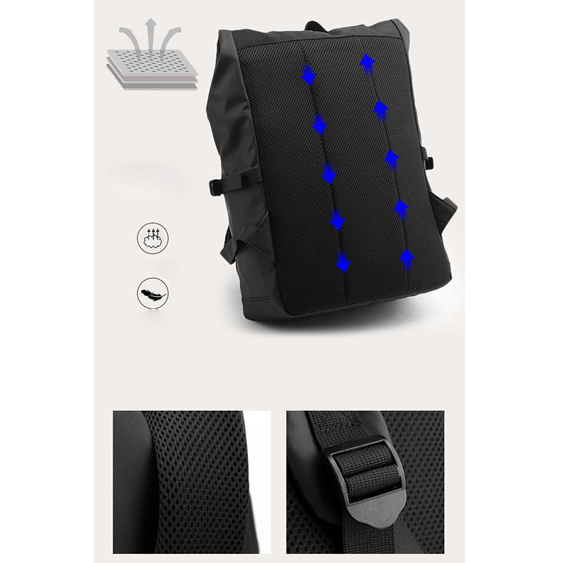 Lässiger Rucksack für Herren, Business-Reisetasche, großer Computer-Rucksack, leichte Schultasche für Studenten