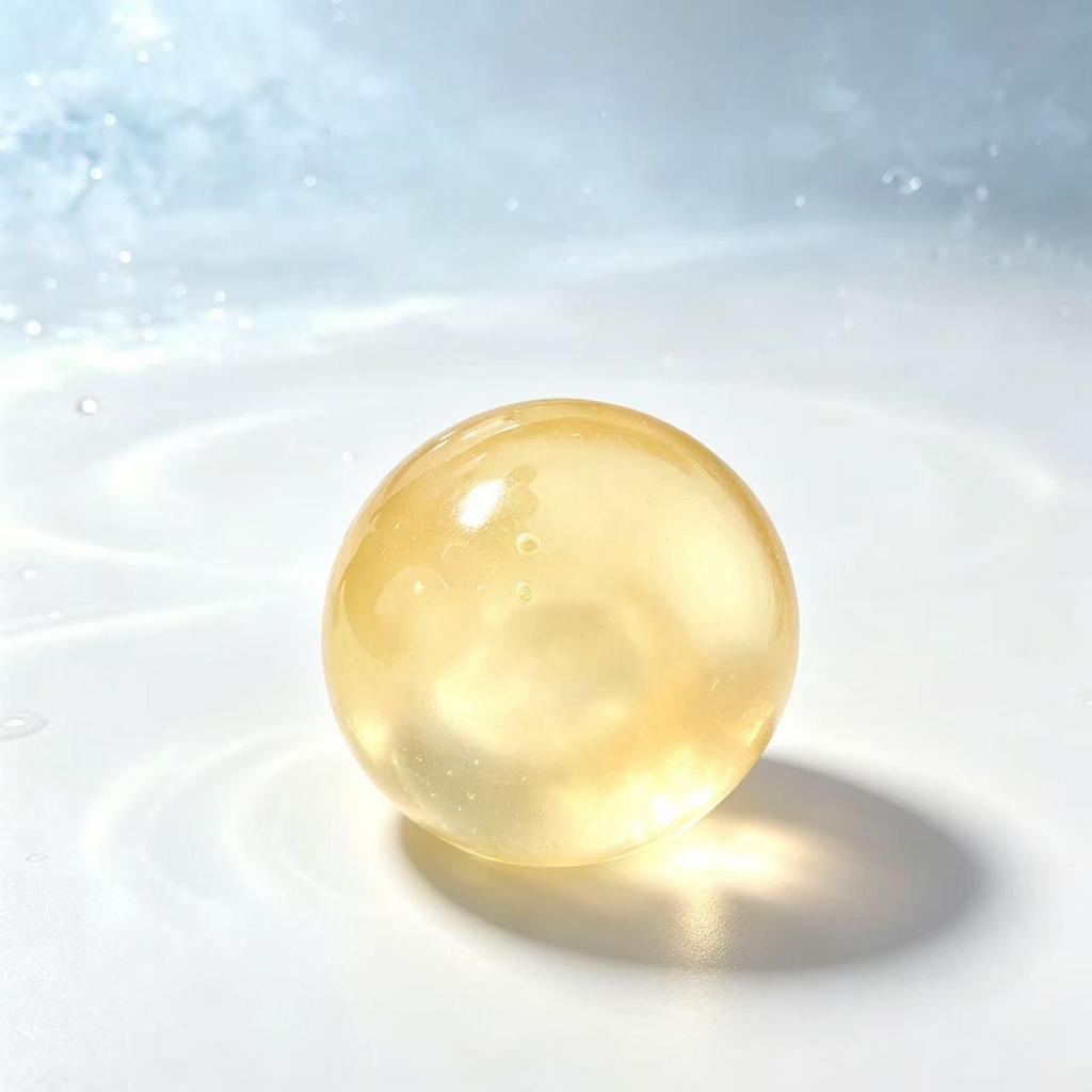 High-Value Translucent Coconut Oil Stress Ball - Slow Rebound Venting Toy