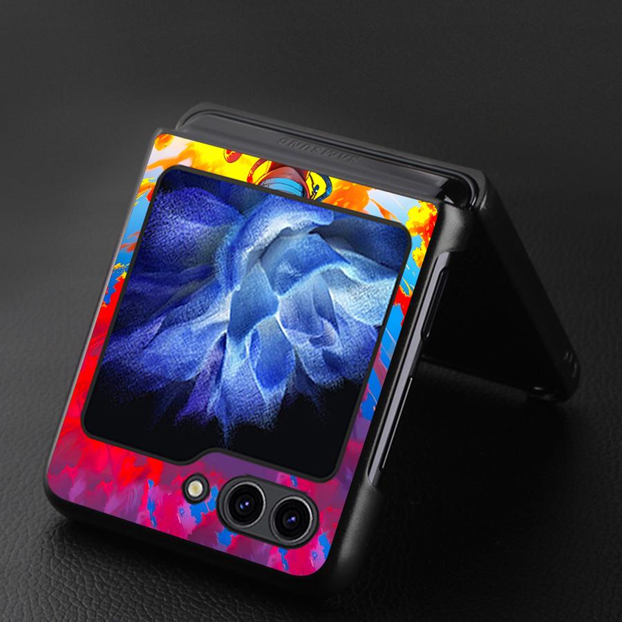 One Piece Cool Luffy Zoro Back Phone Cover Funda Case for Samsung Galaxy Flip3 Z Flip 7 6 5 4 3 Flip6 Flip4 Flip5 Flip7 FE