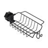 Kitchen Sink Faucet Organizer Rack Carbon Steel Sponge Sink Drain Holder for 0.9-1in Round Water Pip