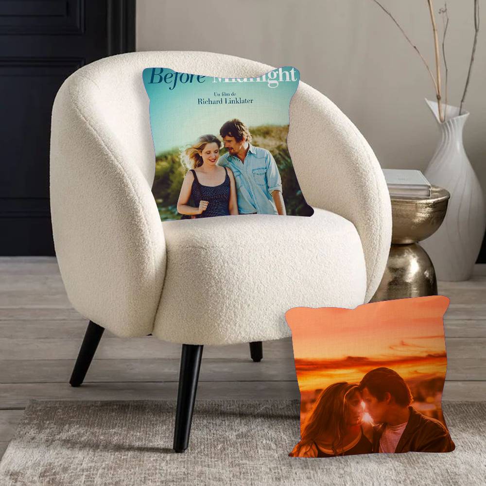 Bella Before Sunrise Before Sunset Movie Cushion Cover Inches Farmhouse Decor Home Throw Pillow Covers for Couch Decorations