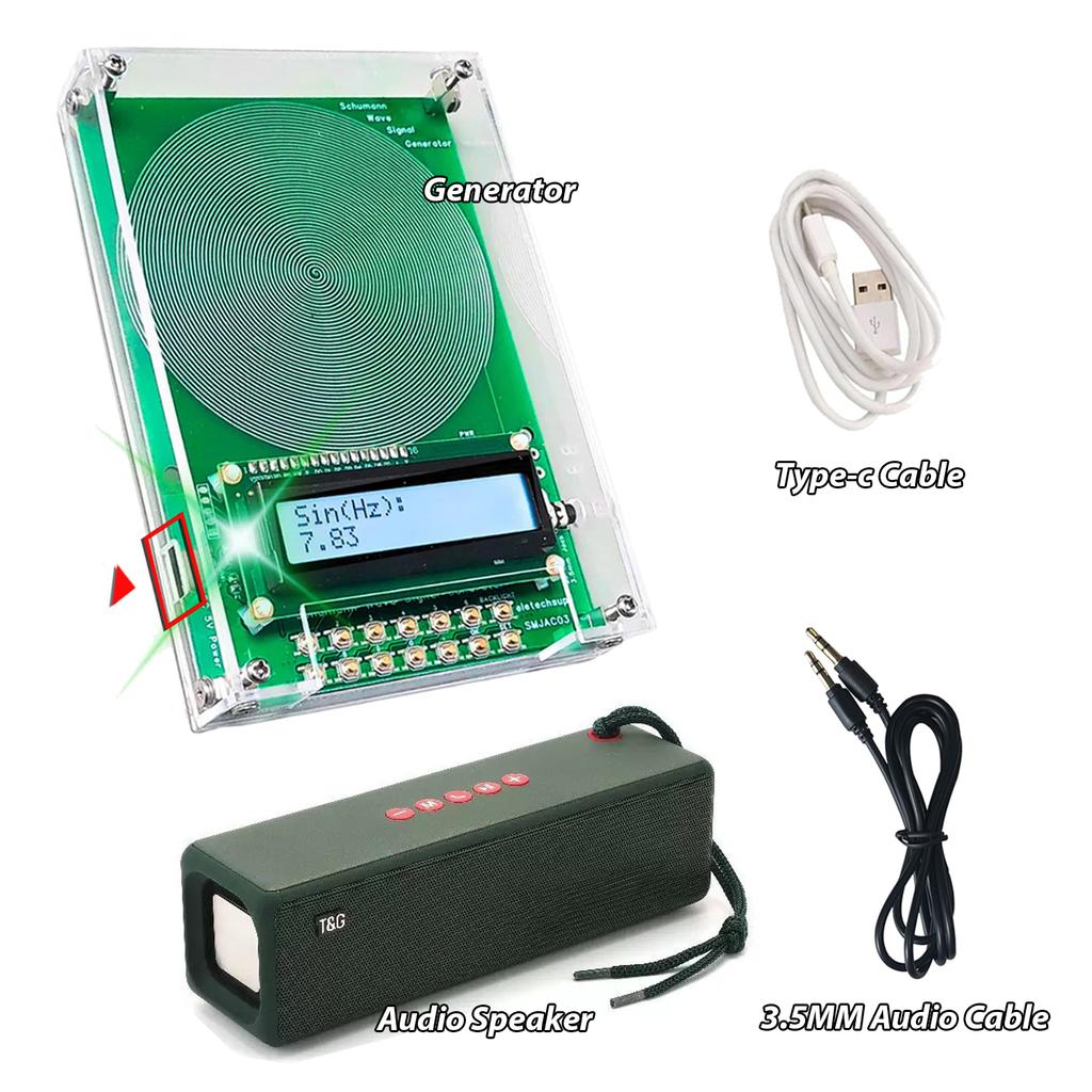 Schumann Wave Generator Electromagnetic Wave Version Extremely Low Frequency Pulse 7.83Hz Earth Resonance Frequency Generator