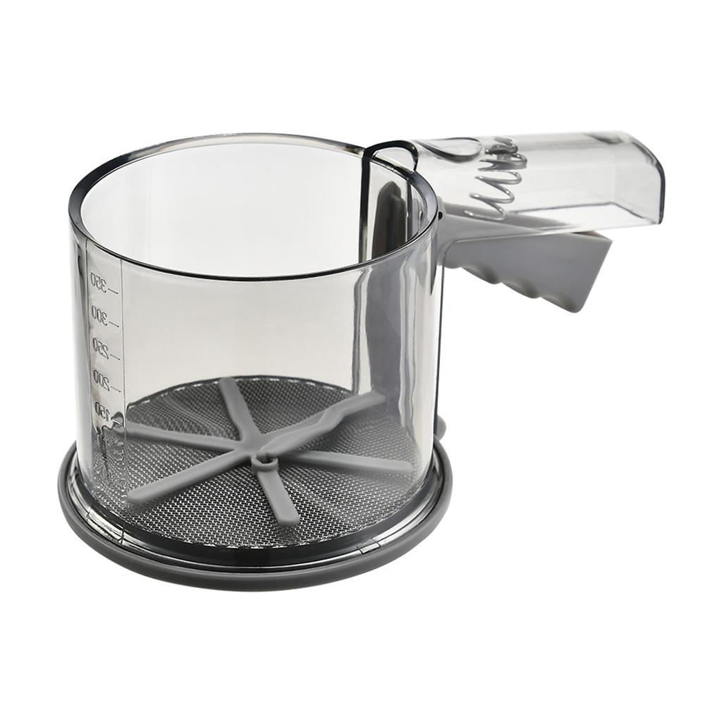 For Baking For Cooking Double Layer Sifter Flour Sifter Baking And Cooking Grey Fine Mesh Screen Rotating Sheet