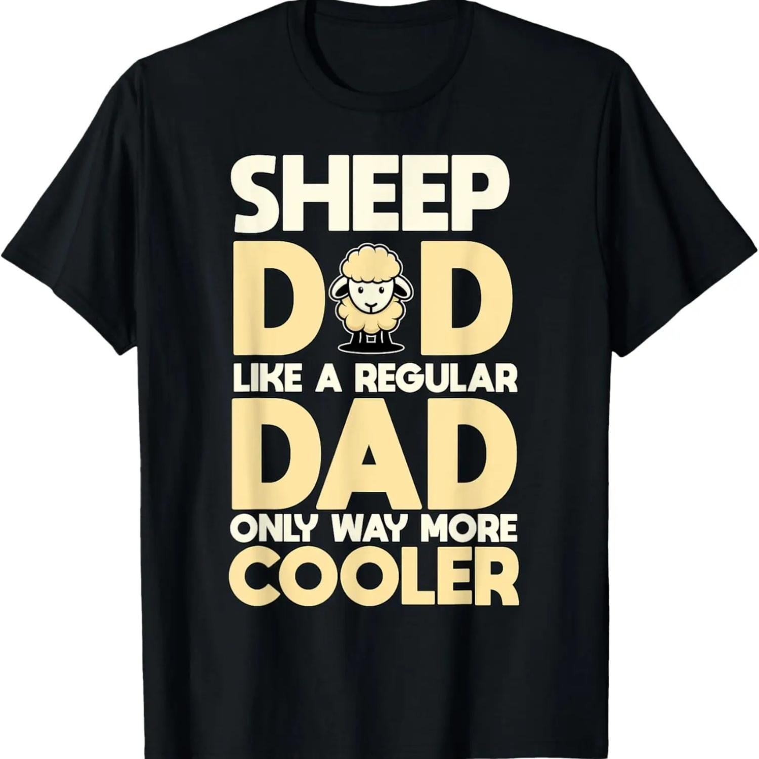 Sheep Dad Cooler Father s Day Sheep T-Shirt XXXXXL чёрный