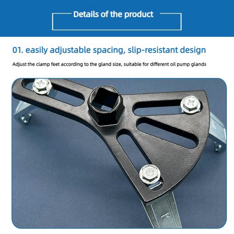 1PC Heavy Duty Adjustable Fuel Pump Removal Tool Lock Ring Wrench Tank Cap Spanner Installer Repair Kit System Guide