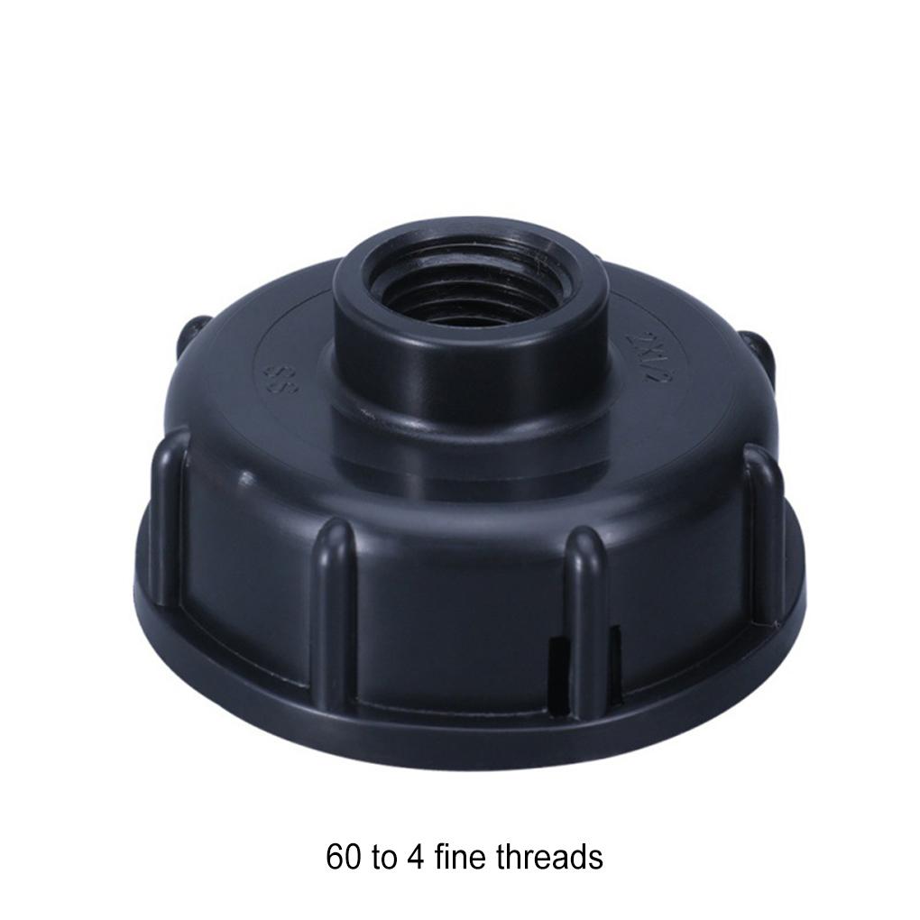 Praktický adaptér pro IBC nádrž Snadná instalace PP plastový konektor pro IBC nádrž na vodu Adaptér ventilu pro IBC nádrž Bezpečný, Černý, 1/2mm