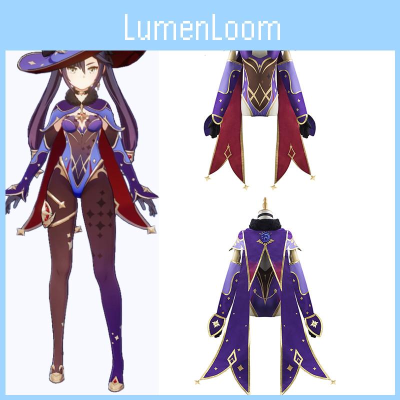 Mona Cosplay Costume Full Sets Handmade Custom Made High Elasticity