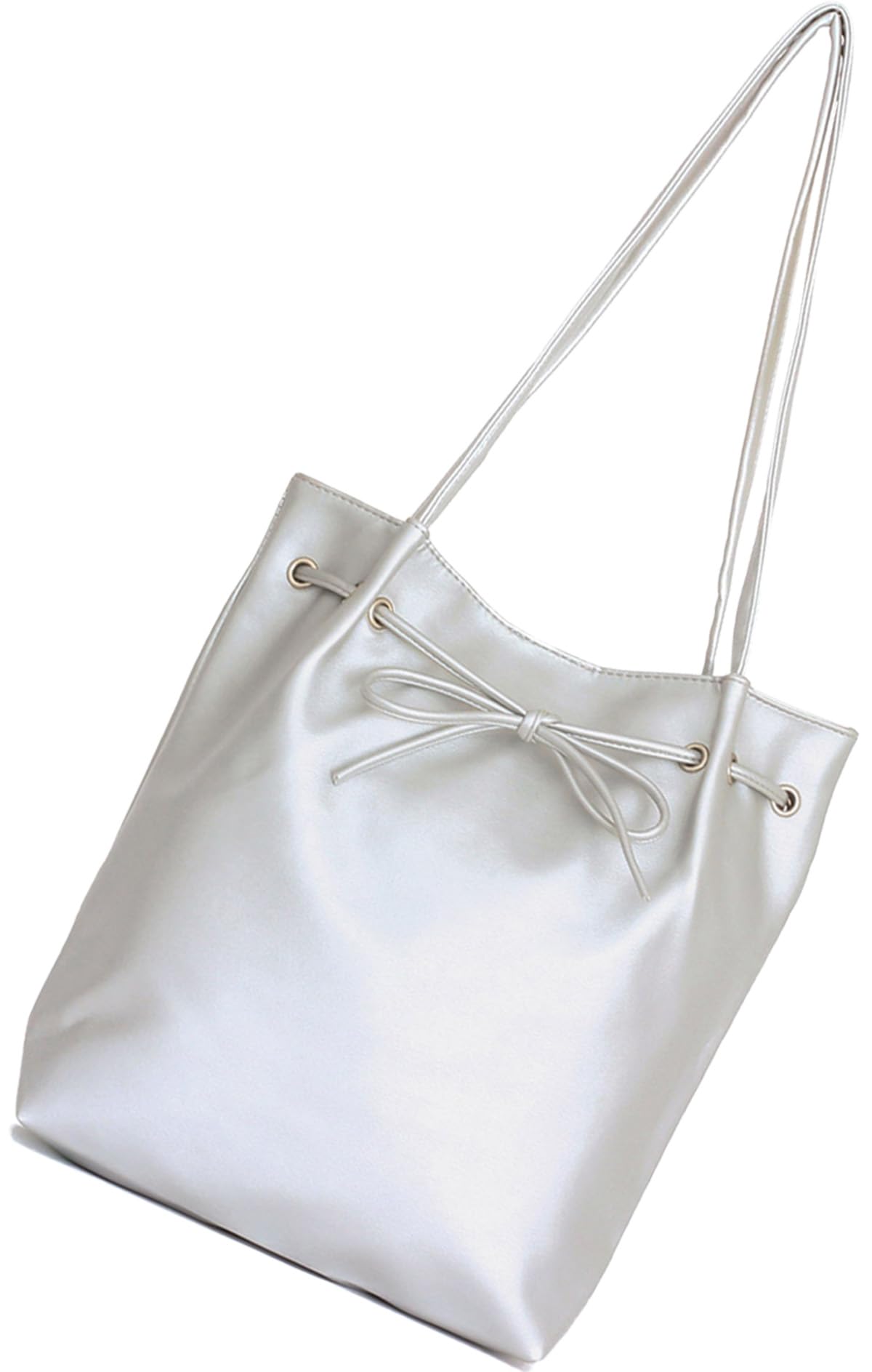 

Silver Tote Bag for Large Shoulder Large Shoulder Popular Ballet Core [Altros] Women, Capacity, 2-Way, Handbag, Bag, Zippered, Lightweight, Large,