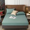Levivel Elastic Velvet Bed Cover Bed Sheets Set Padded Mattress Cover Soft Queen King Solid Color 150 /160x200 For