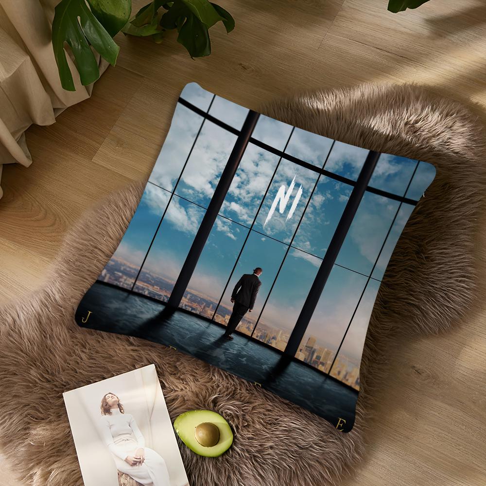 

Rapper French France Ninho Pillow Case Living Room Accent Couch Back Support Square Lounge Restful Nap Companion  40X40cm