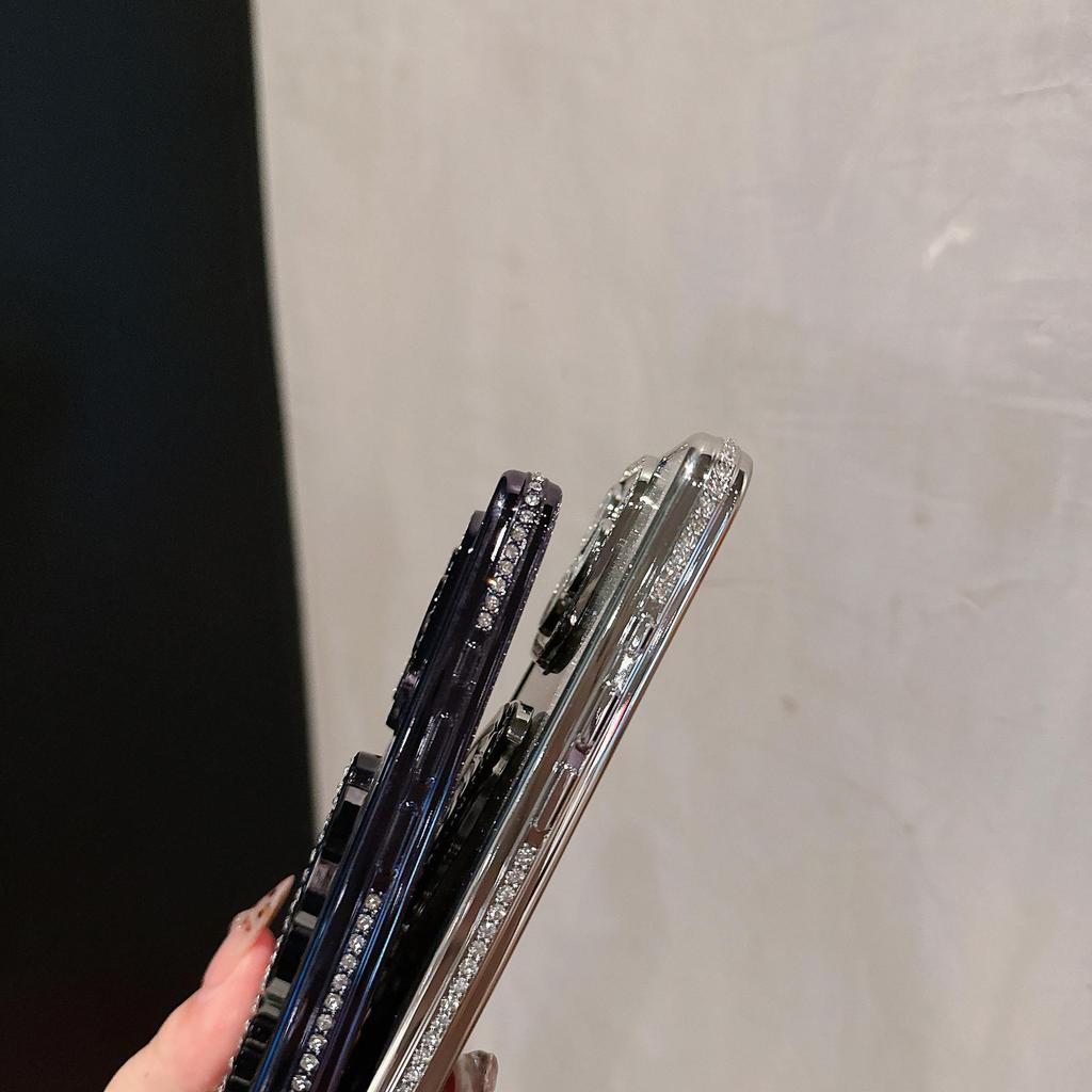 Quicksand Butterfly Rhinestone Glitter Phone Case for iPhone 17/16/14/13 Pro Max