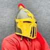 Medieval Knight Combat Helmet, Knight Helmet With Battle Rimming, Full Wearable Medieval