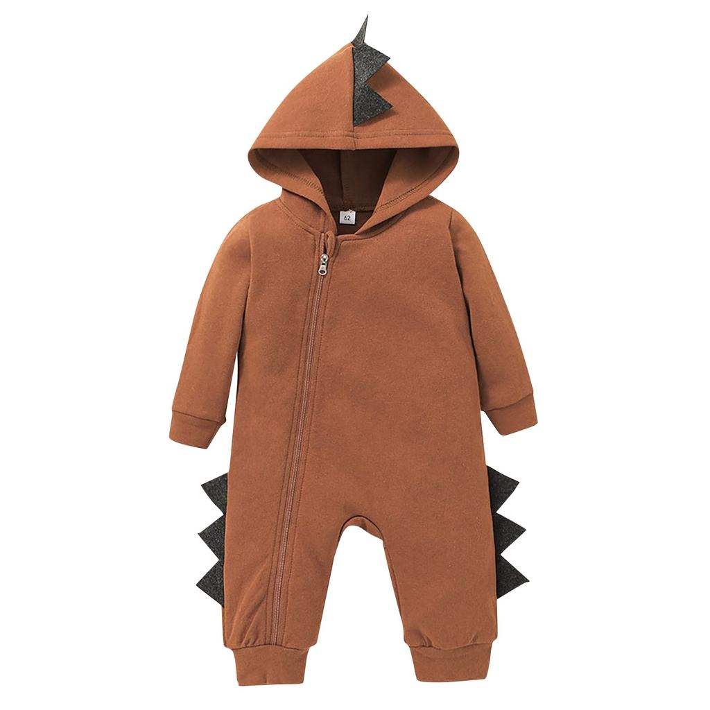 Halloween Baby Krypeklær Vår og Høst Hettegenser Romper Langermet Glidelås Body