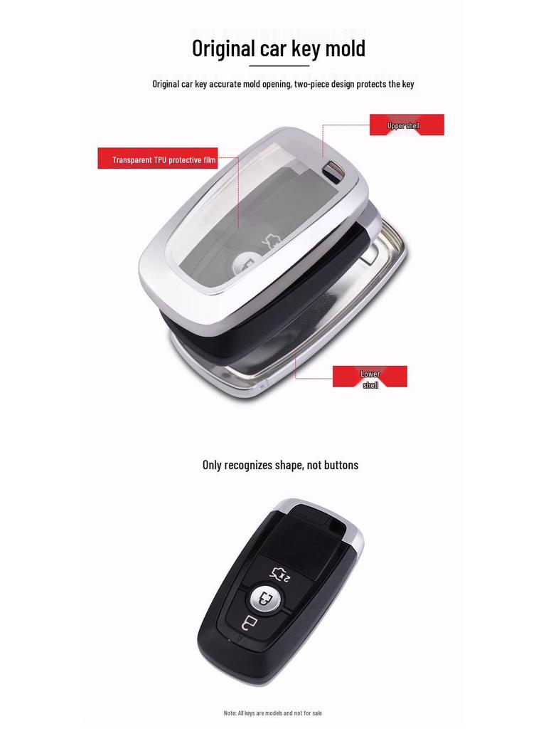 KAKTUS Protective Car Key Case for 2017 Ford Mondeo