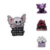 Multipurpose Trendy Halloween Brooch With Eyecatching Skull Bat And Ghost Features All For