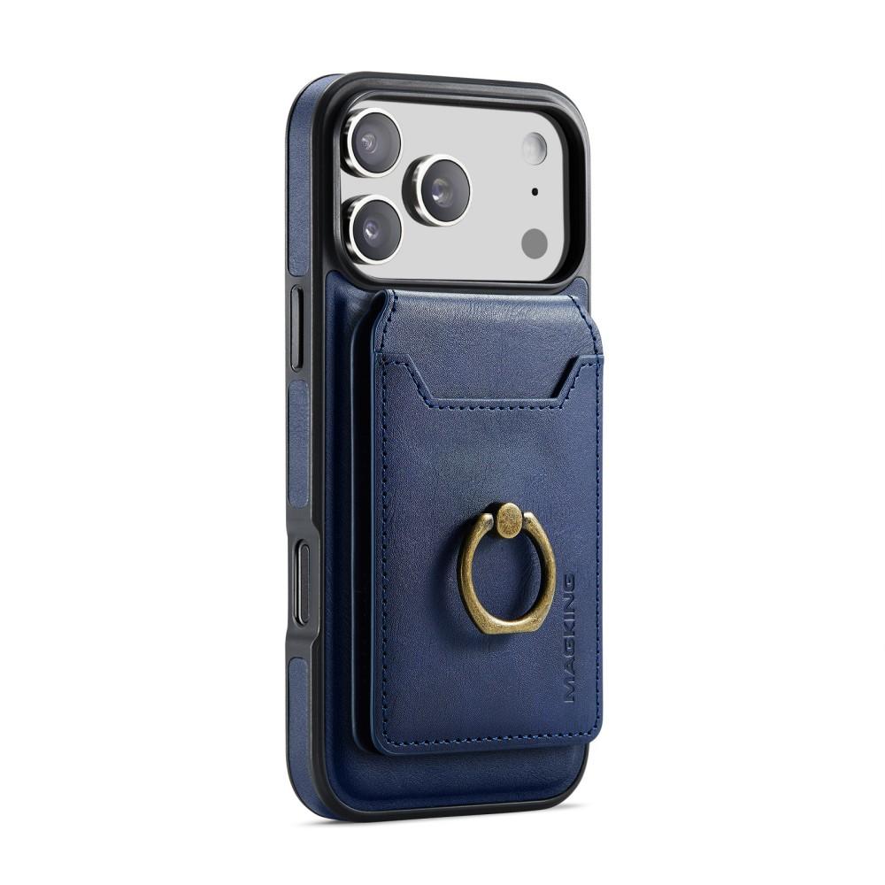 Phone Case For Iphone 17 Pro Max Air 17E 16E MagSafe Magnetic Leather Split Type Wallet Ring Card Holder Shockproof Back Cover