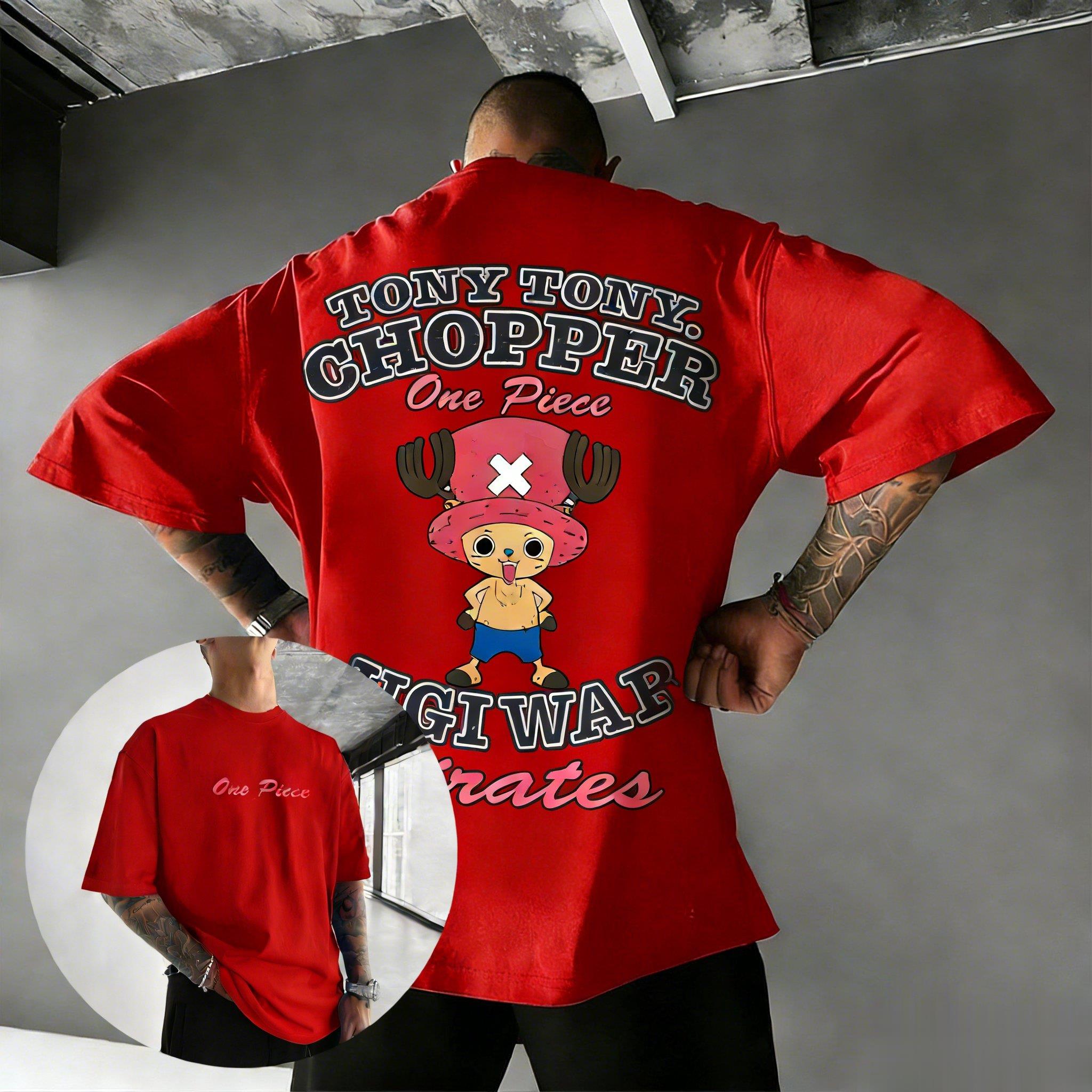 

One Piece Tony Chopper Anime T Shirt Men Women Cotton Short Sleeve Tee Cartoon Graphic Print Streetwear Casual Summer Tops 2026 S