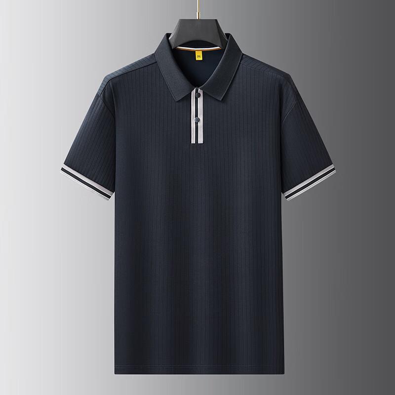 Dibinze Men's Plus Size Business Casual Polo Shirt