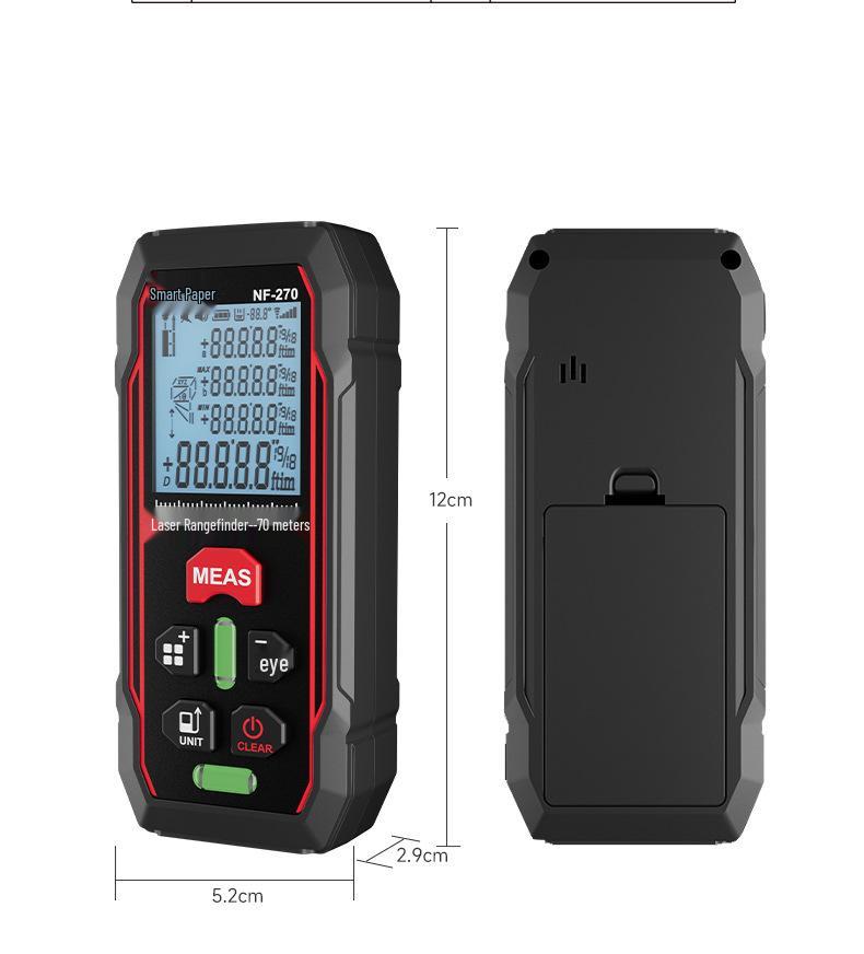 Smart Mouse NF-270 Handheld Red Light Laser Rangefinder Measuring Tool