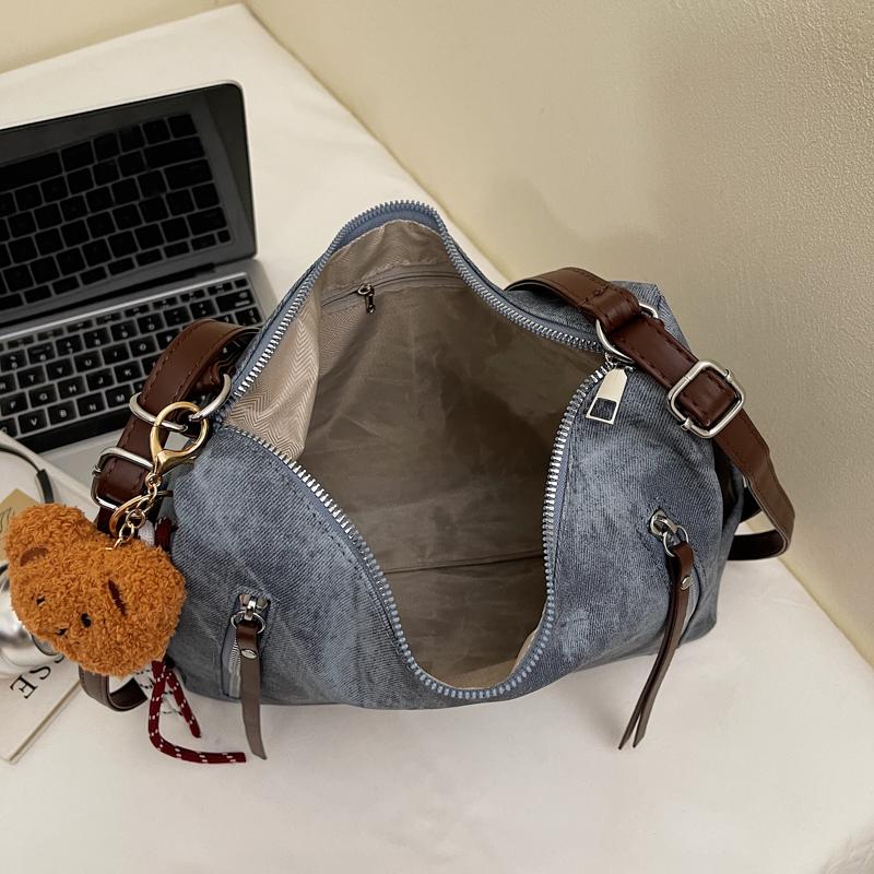 Women's Commuter Shoulder Bag Large Capacity Vintage Tote Bag