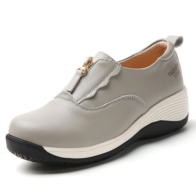 Plus-size Casual Wedge Women's Shoes - Single Shoes for Heightening, Lazy Person's Shoes