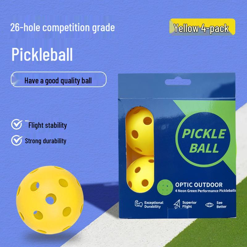 72mm 26-Hole Indoor/Outdoor Pickleball Practice Ball