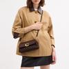 Coach Jet 25 Classic Logo Coated Canvas And Leather Crossbody Bag Medium Women Bags Maple-Brown CBA83-B4YDT