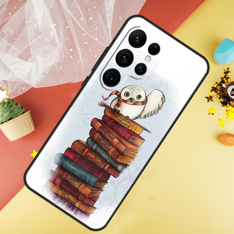 Read Books illustration Phone Case For Samsung Galaxy S26 S25 Ultra S23 S21 S20 S22 S24 FE S10 Plus Cover Coque