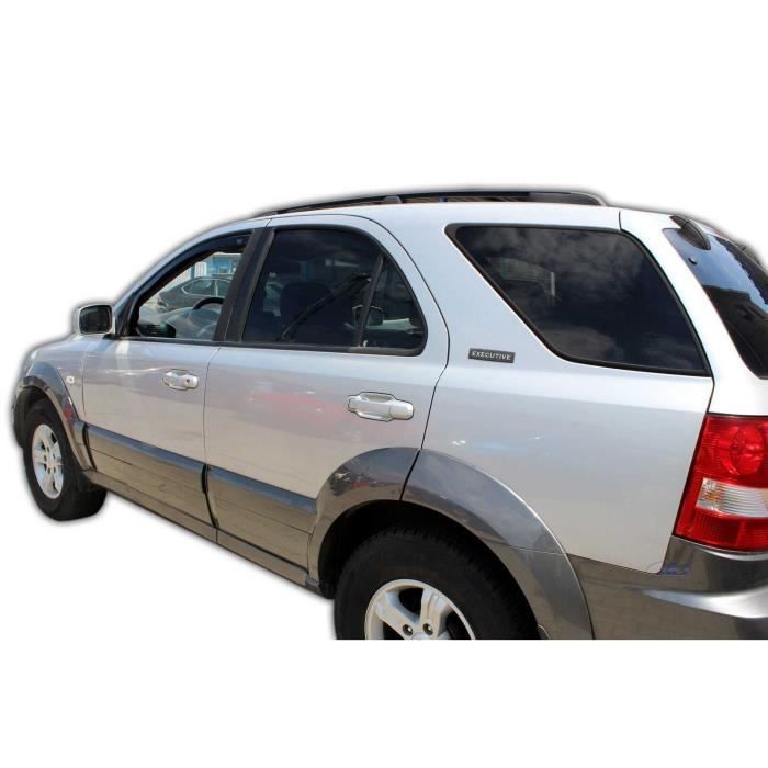 Déflecteurs d'air - J&J AUTOMOTIVE - Kia Sorento 1 - Fumé - Acrylique renforcé - Installation facile