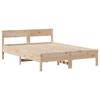 Solid Wood Bed without Mattress 120 x 190 cm Pine Wood