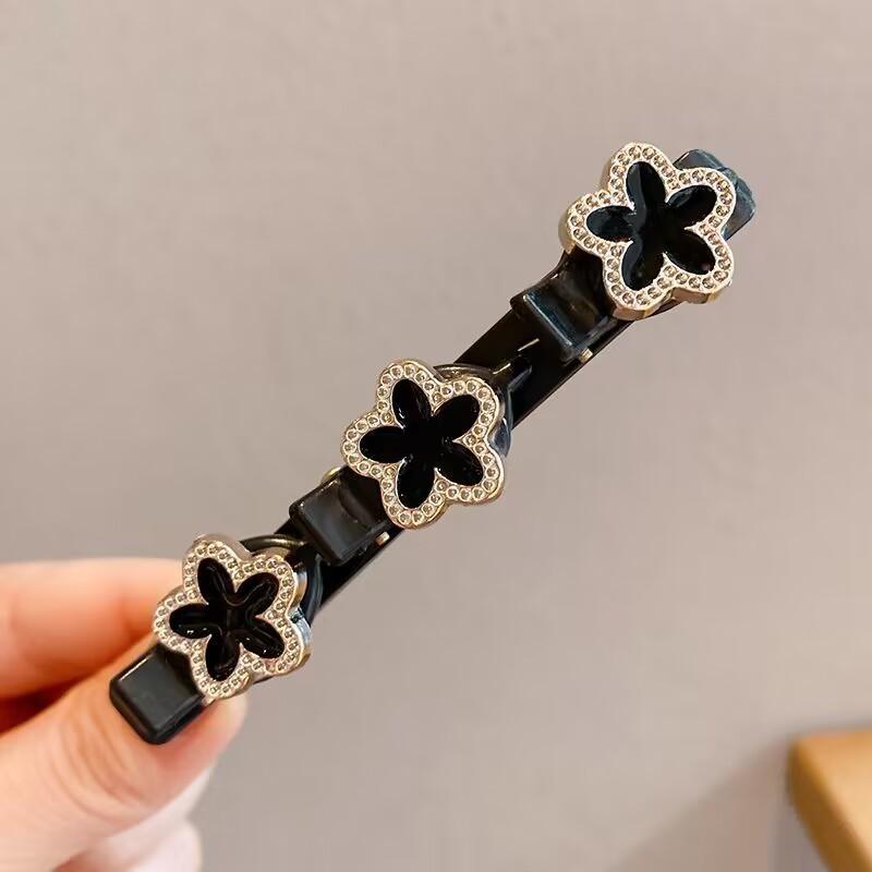2 stuks Luie Haarvlecht Artefact Pony Clip Voorhoofd Zijhaar Opruimen Haarspeld Vrouwelijk Kort Haarspeld Hoofddeksel Haar