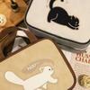 Spacious Cartoon Travel Makeup Bag: Portable, Multi-Compartment, and Three-in-One Design
