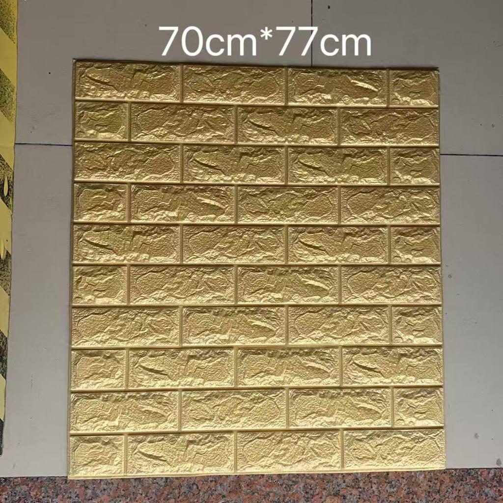 3D Soundproof XPE Foam Wall Sticker: Waterproof, Anti-collision, Soft Self-adhesive for Children's Rooms & Kindergartens