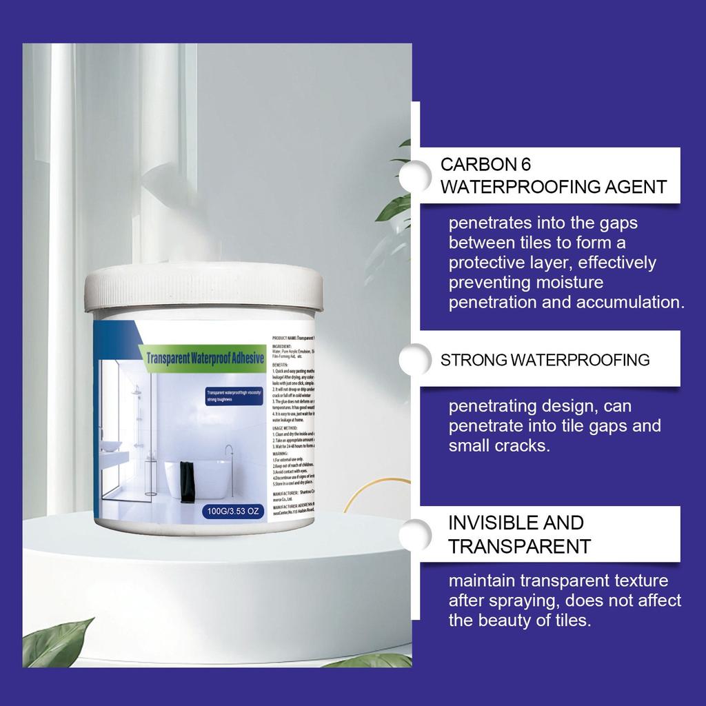 Transparent Waterproof Coating, Bathroom Balcony, No Smashing Brick Roof, Leak Proof Adhesive