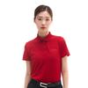 Louis Castel Women'S Louis Logo Embroidered Color Collared T-Shirt