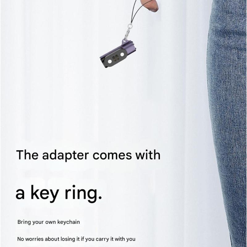 Magnetic Type C Charging Connector With 4Pin 2Pin Compatibility Indicator Light for 2 Bone Conduction Headphones