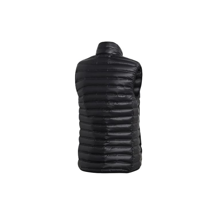 adidas Down Jackets Men's Black Stand Collar Moderate Quilted Down Jacket BS1563