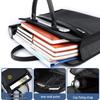 Zippered Shockproof Commuting Briefcase – Large Capacity Document Handbag for Men and Women