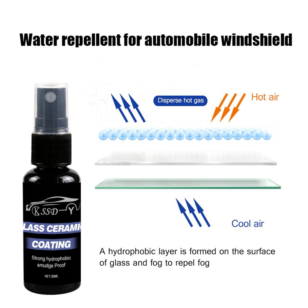 30/50ml Car Mirror Water Repellent Rearview Mirror Anti-Rain Spray Agent for Clear Driving Sight in Rainy Day