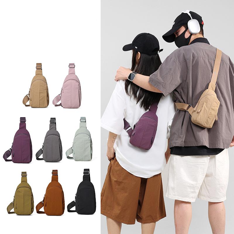 

Unisex Outdoor Shoulder Bag Multifunctional Chest Bag Travel Crossbody Bag рожевий