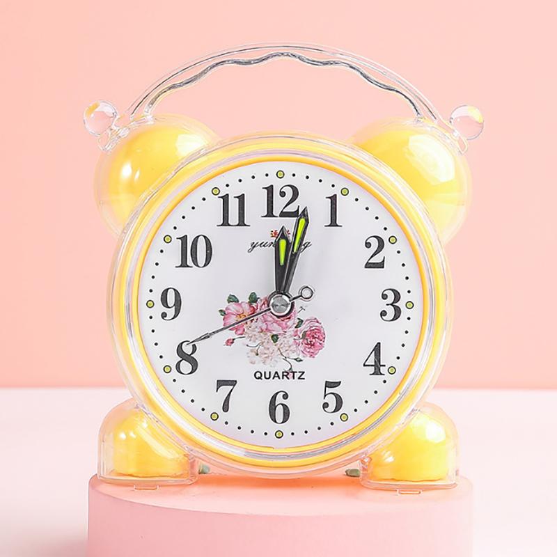 Pentru Dormitor Școală Birou Plastic Galben/Roșu/Albastru/Roz/Portocaliu    Ceas Deșteptător Nou Drăguț 11.6x10.2cm Convenabil