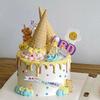 Original Cone Cake Decoration: Birthday Ice Cream Crispy Cone Topper, DIY Shell