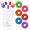 Silicone Goblet Wine Drinking Cup Marking Tag Wine Cup Glass Markers Home Bar Kitchen Tool Accessories