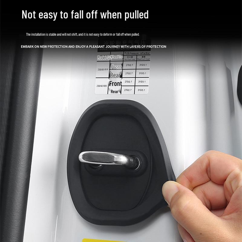 Silicone Car Door Shock Absorber and Lock Guard with Silent Closing Feature