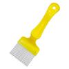 Stainless Steel Honey Cutting Fork with 21-Pin Plastic Handle - Multicolor Beekeeping Tool