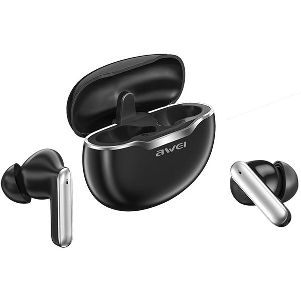 Słuchawki Bluetooth 5.3 AWEI T50 TWS z stacją dokującą Czarne