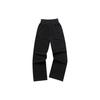 Fila Fusion Letter Print Loose Straight Leg Knit Sports Pants Women pants Black T11W412601F-BK